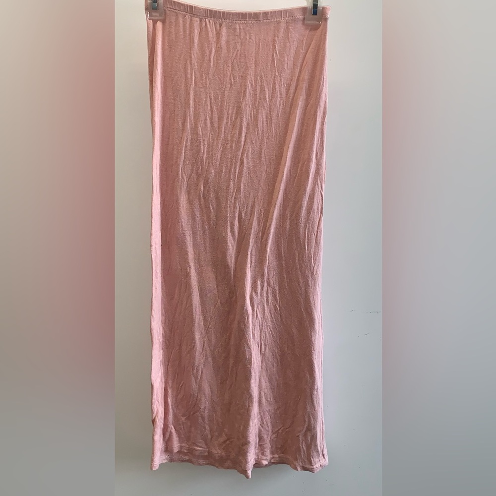 Women’s Light Pink Stretch Maxi Skirt- Size Medium